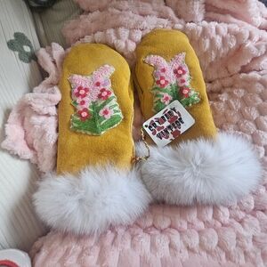 Handmade womans mittens